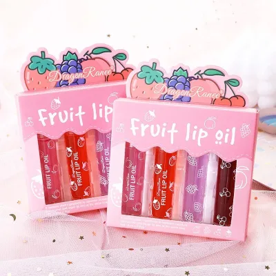 Dragon Ranee Fruit Lip Oil Set (4 Pcs)